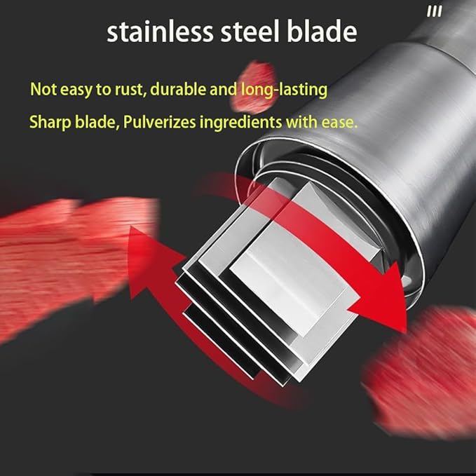 Stainless Steel Garlic Press Mincer with Comfortable Grip, Built-in Spring, 6.3 Inch Height, Clear Collection Cup